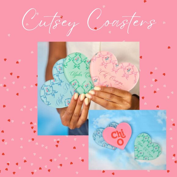 Other - Sorority Coasters - Alpha Gam and Chi Omega